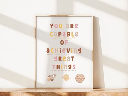 You Are Capable of Great Things - Digital Print