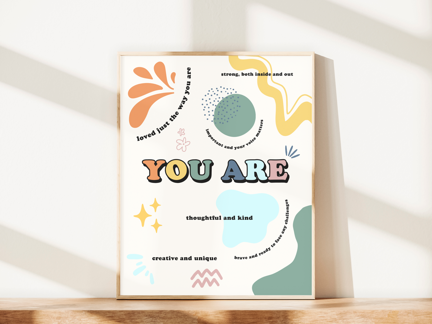 "You Are" Positive Affirmation Poster - Free Digital Print