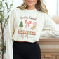 Personalized Teacher Long Sleeve Shirt, Custom Holiday Retro teacher shirt, cute teacher apparel with name, holiday gift for teacher