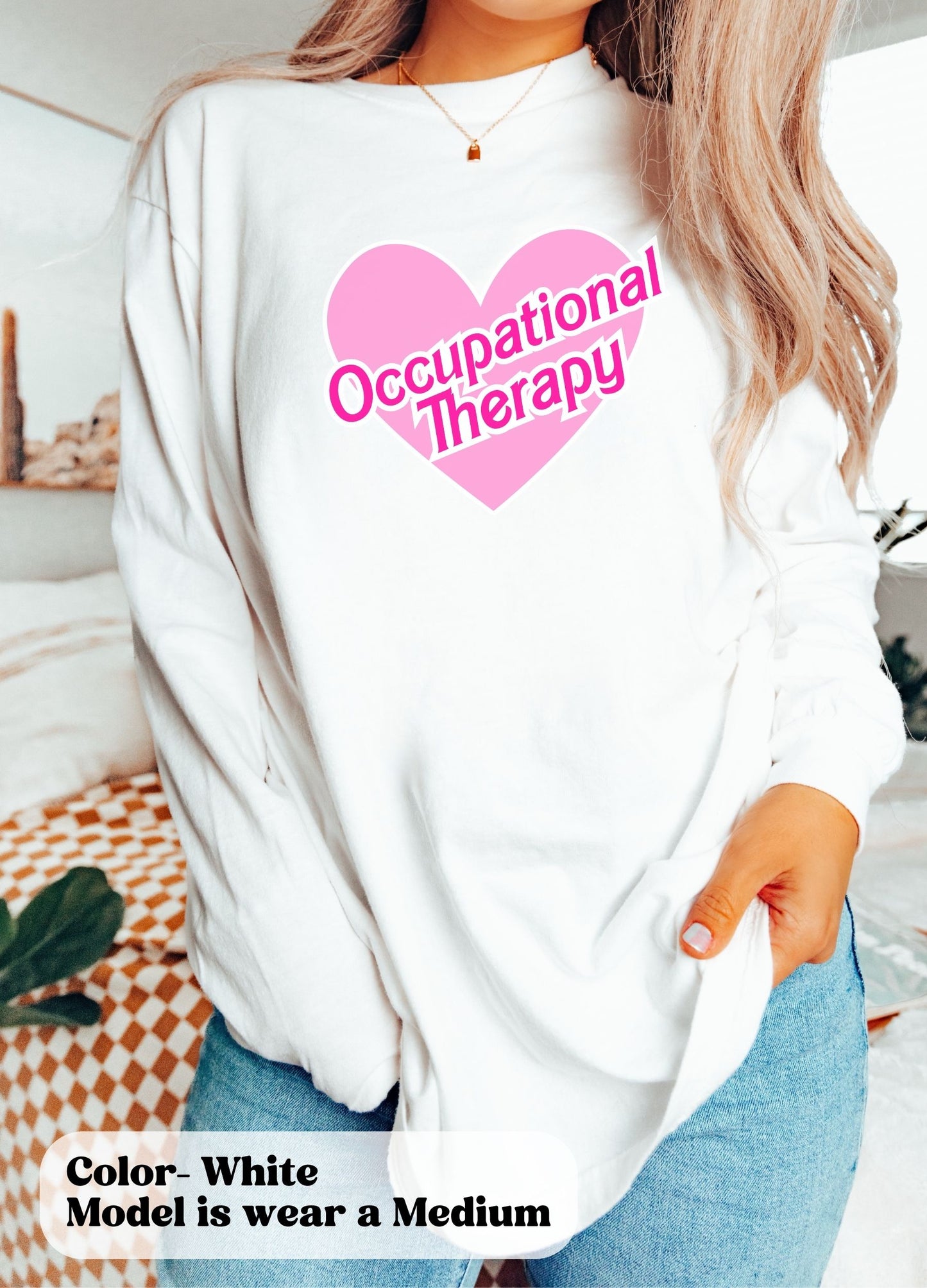 OT Doll themed shirt, 90s Occupational Therapy, OTA long sleeve, Unisex Garment-dyed Long Sleeve T-Shirt