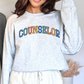 School Counselor Sweatshirt, Counselor Varsity crewneck, Gilden 18000 gift for counselor