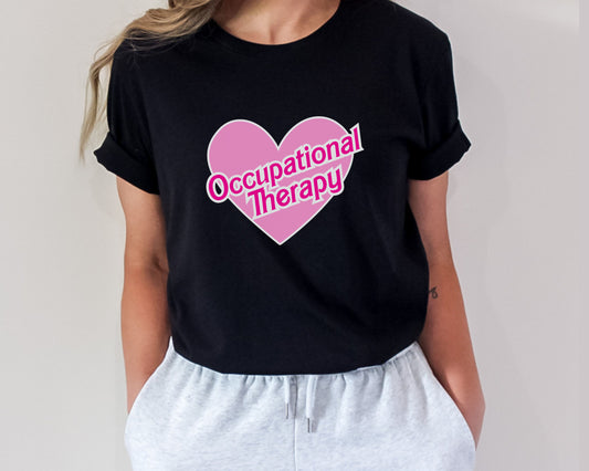 Occupational Therapy Pink Heat Shirt - Bella Canvas