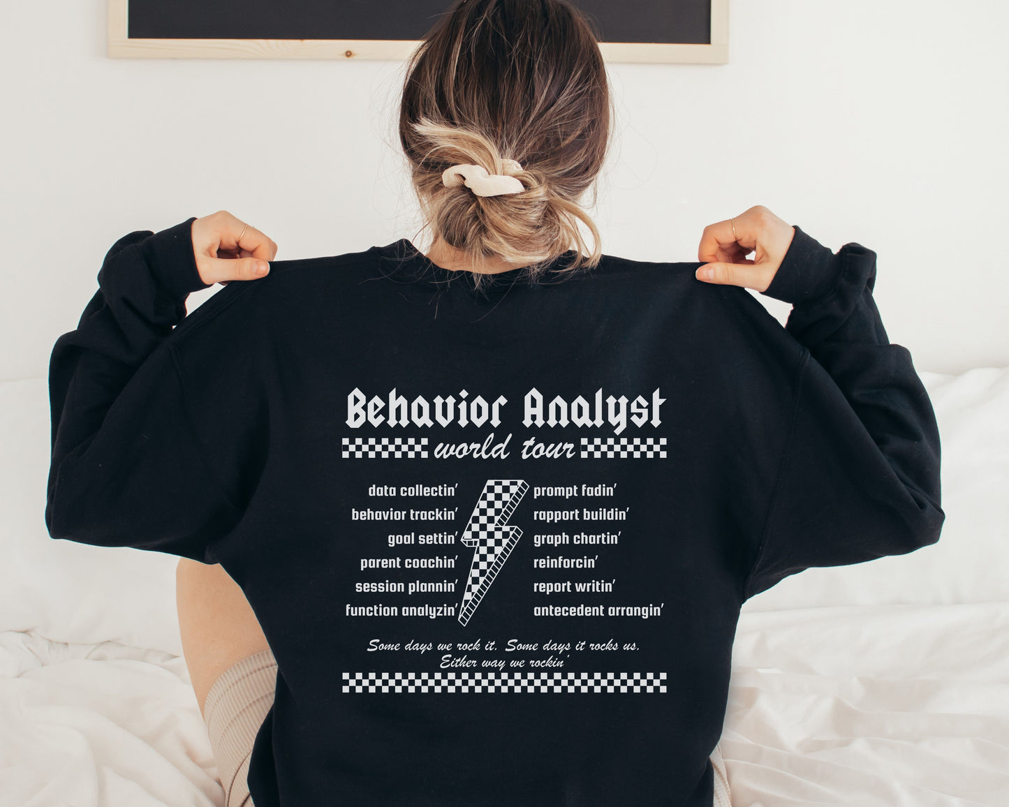 Behavior Analyst World Tour Sweatshirt, Aba Rock Crewneck, Gift for bcba