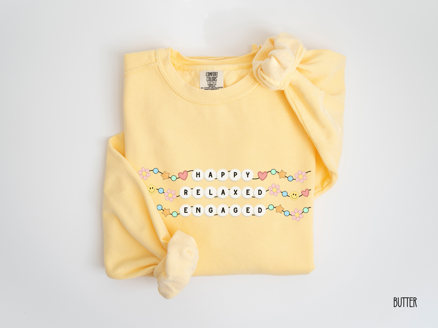 Happy Relaxed Engaged Sweatshirt, ABA Therapist Crewneck, Gift for Rbt Bcba, Behavior Analyst Apparel