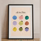 All The Feels Emotions Poster | Hand-drawn Classroom Feelings Chart | SEL Wall Art | School Counselor Decor | Therapist Office Matte Poster Print