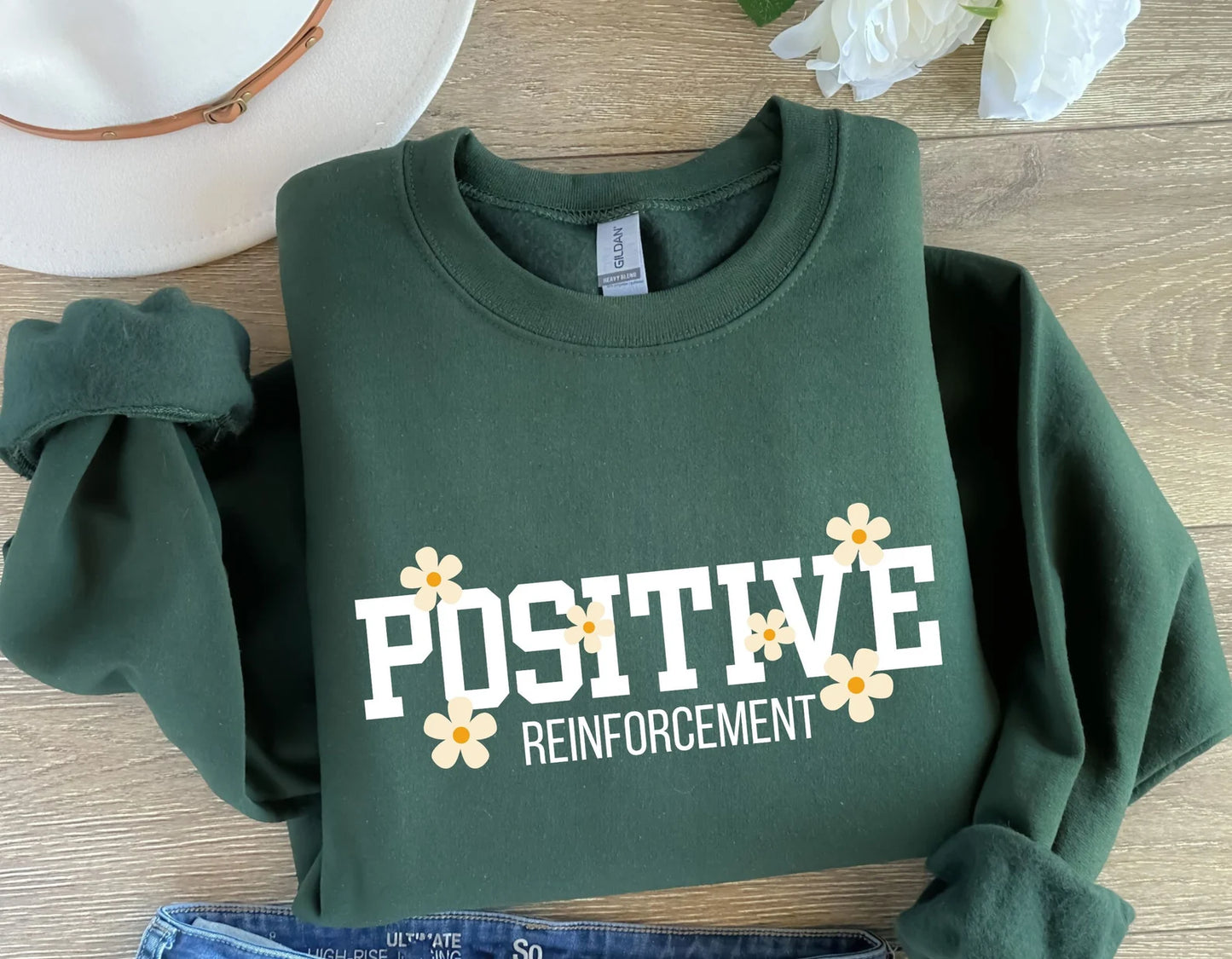 Positive Reinforcement Sweatshirt, RBT BCBA crewneck, Aba therapy, Sped teacher, inclusion specialist unisex