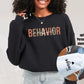 Personalized Minimalist Behavior Analyst Sweatshirt, Boho BCBA crewneck, gift for bcba