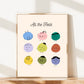 All The Feels Emotions Poster | Hand-drawn Classroom Feelings Chart | SEL Wall Art | School Counselor Decor | Therapist Office Matte Poster Print
