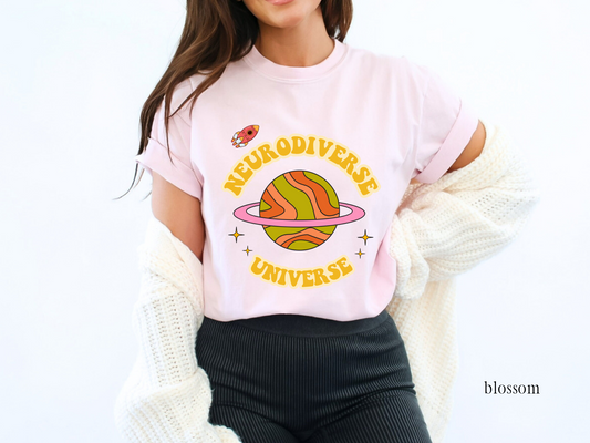 Neurodiverse Universe shirt, Neurodiversity Shirt, Unisex Comfort Colors® 1717