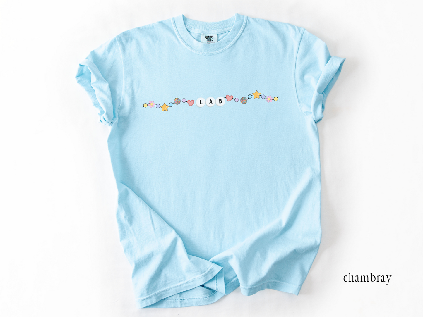 Comfort Colors Lab Technician Friendship Bracelet Shirt, Lab Tech Tee, gift for Medical Lab Tech
