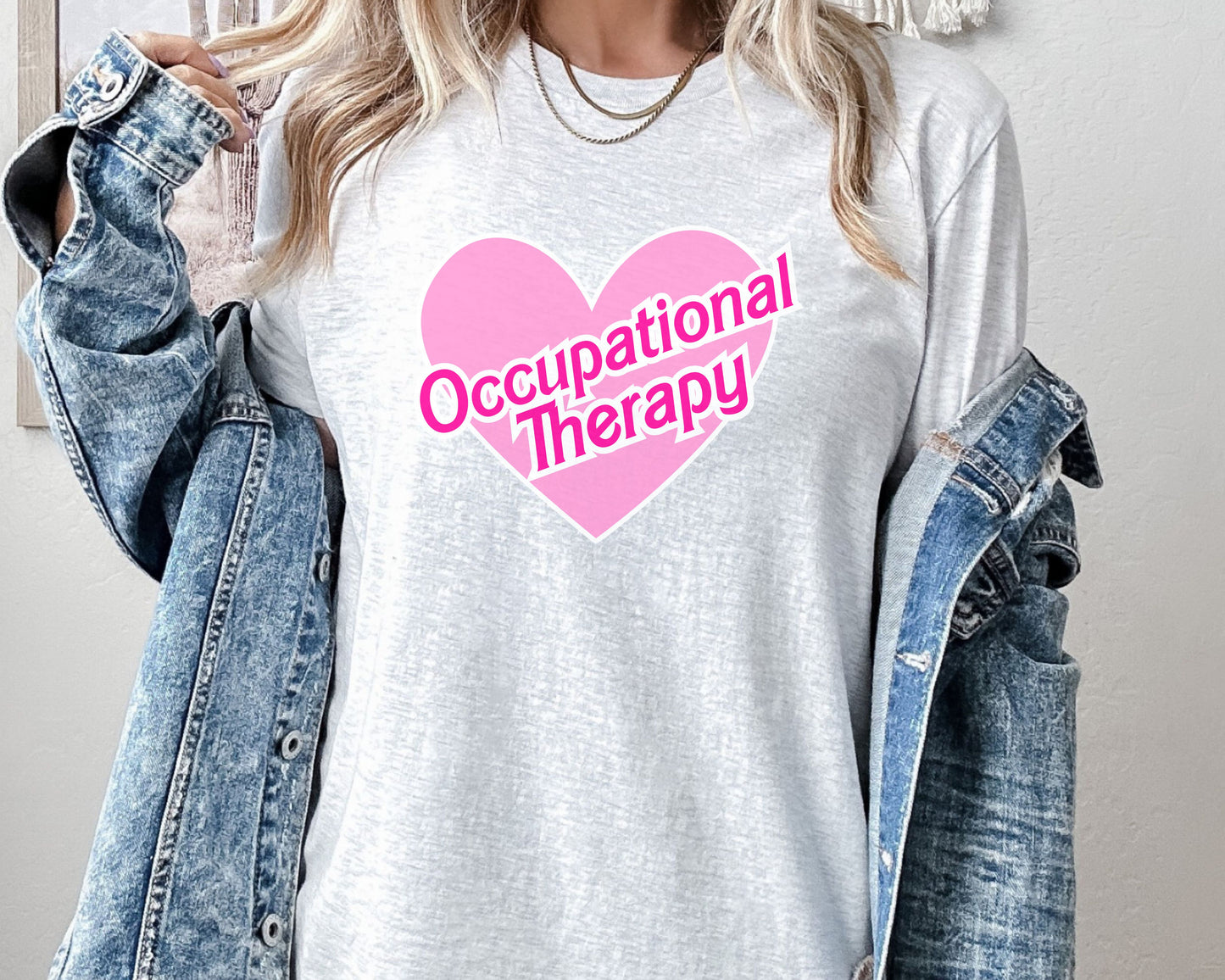 Occupational Therapy Pink Heat Shirt - Bella Canvas