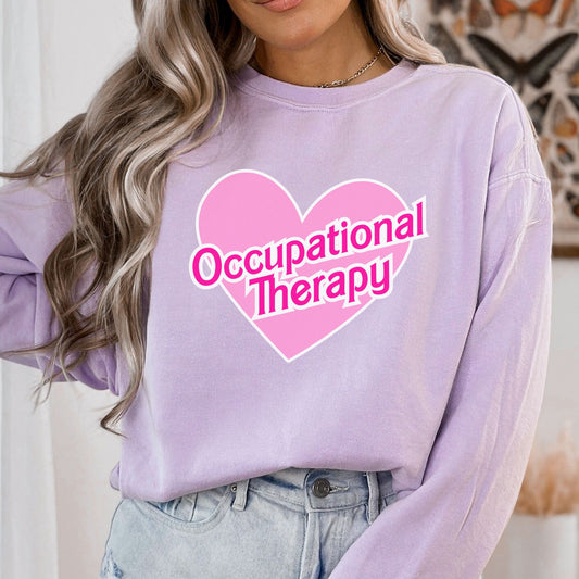 OT Doll themed sweatshirt, 90s Occupational Therapy, OTA crewneck, Unisex Comfort Colors Garment-dyed Sweatshirt