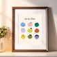 All The Feels Emotions Poster | Hand-drawn Classroom Feelings Chart | SEL Wall Art | School Counselor Decor | Therapist Office Matte Poster Print